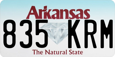 AR license plate 835KRM