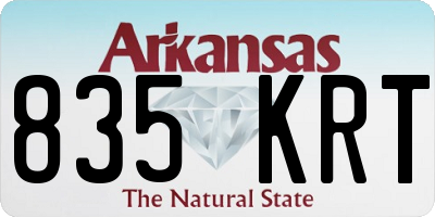 AR license plate 835KRT