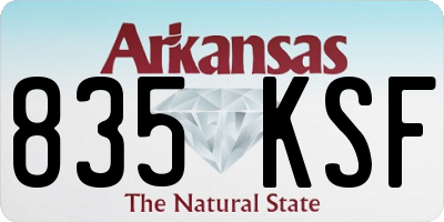 AR license plate 835KSF