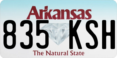 AR license plate 835KSH