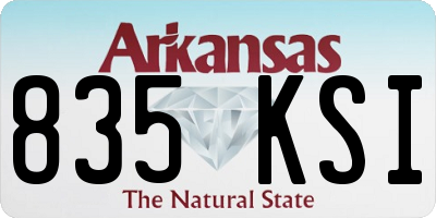 AR license plate 835KSI