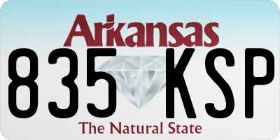 AR license plate 835KSP