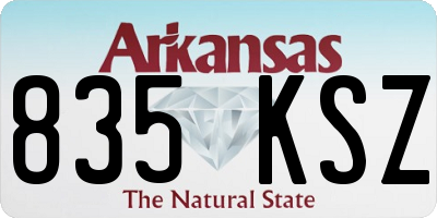 AR license plate 835KSZ