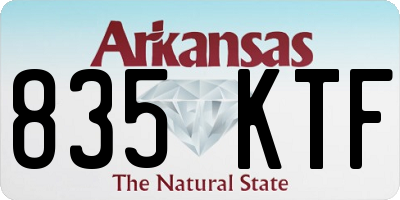 AR license plate 835KTF