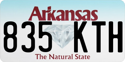 AR license plate 835KTH