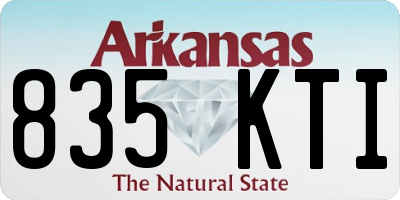AR license plate 835KTI