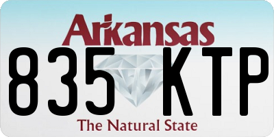 AR license plate 835KTP