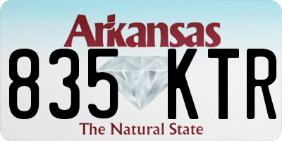 AR license plate 835KTR