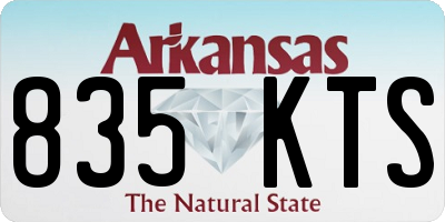 AR license plate 835KTS