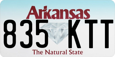 AR license plate 835KTT