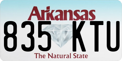 AR license plate 835KTU