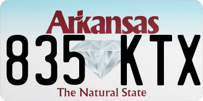 AR license plate 835KTX