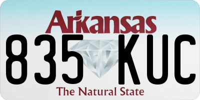 AR license plate 835KUC