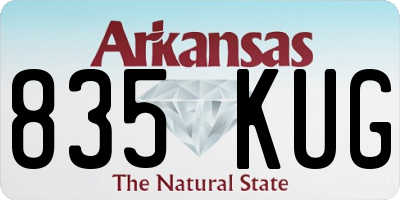 AR license plate 835KUG
