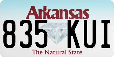 AR license plate 835KUI