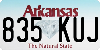 AR license plate 835KUJ