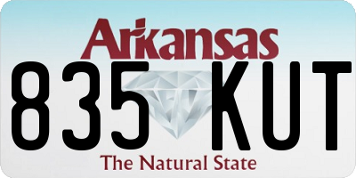 AR license plate 835KUT