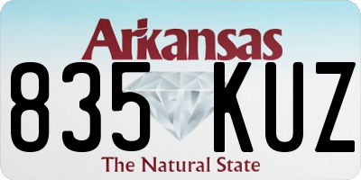 AR license plate 835KUZ