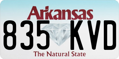 AR license plate 835KVD