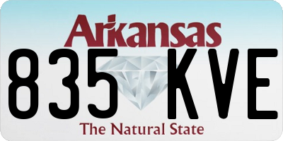 AR license plate 835KVE