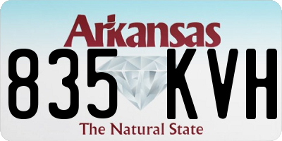 AR license plate 835KVH