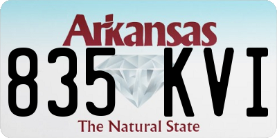 AR license plate 835KVI