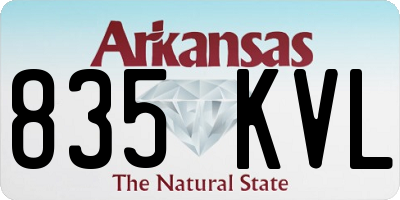 AR license plate 835KVL