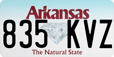 AR license plate 835KVZ