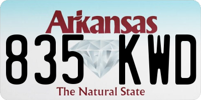 AR license plate 835KWD