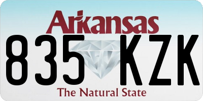 AR license plate 835KZK