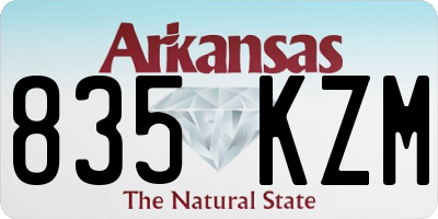 AR license plate 835KZM