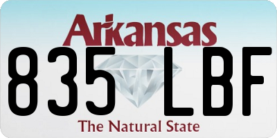 AR license plate 835LBF