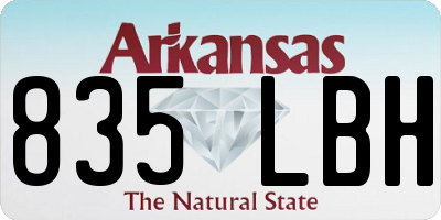 AR license plate 835LBH
