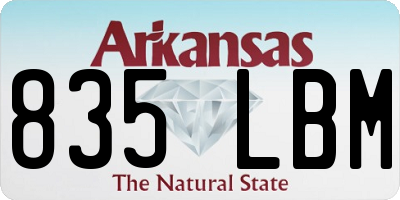AR license plate 835LBM
