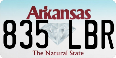 AR license plate 835LBR