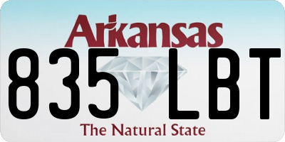 AR license plate 835LBT