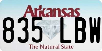 AR license plate 835LBW