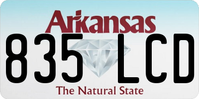 AR license plate 835LCD