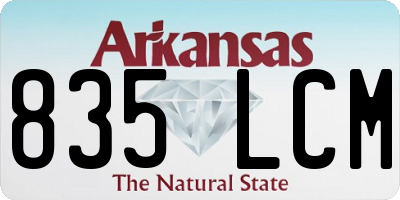 AR license plate 835LCM