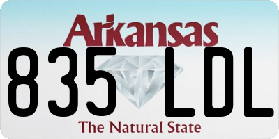 AR license plate 835LDL