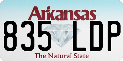 AR license plate 835LDP