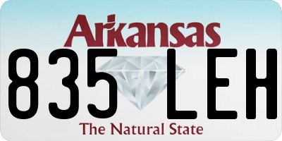 AR license plate 835LEH