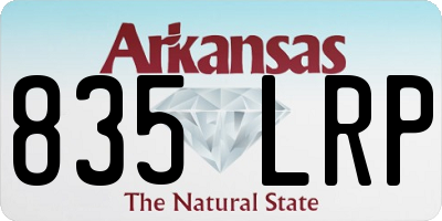 AR license plate 835LRP