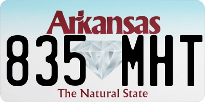 AR license plate 835MHT