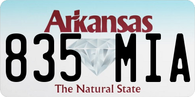 AR license plate 835MIA