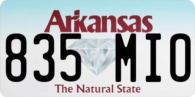 AR license plate 835MIO