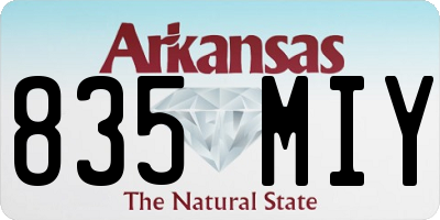 AR license plate 835MIY