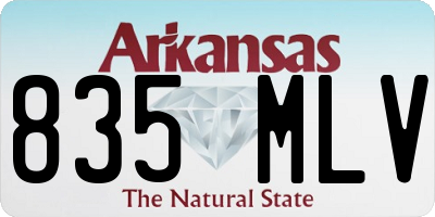 AR license plate 835MLV