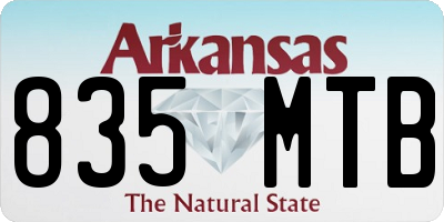 AR license plate 835MTB
