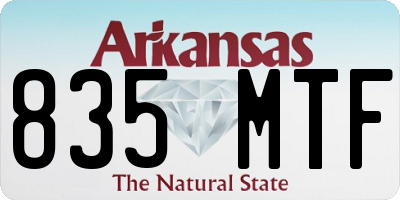 AR license plate 835MTF